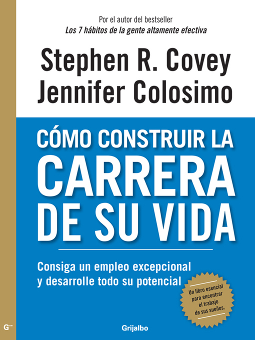 Title details for Cómo construir la carrera de su vida by Stephen Covey - Wait list